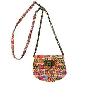 Aztec Boho 90s Vibe tapestry Small Crossbody Bag Purse Clutch Chain Handle Y2K